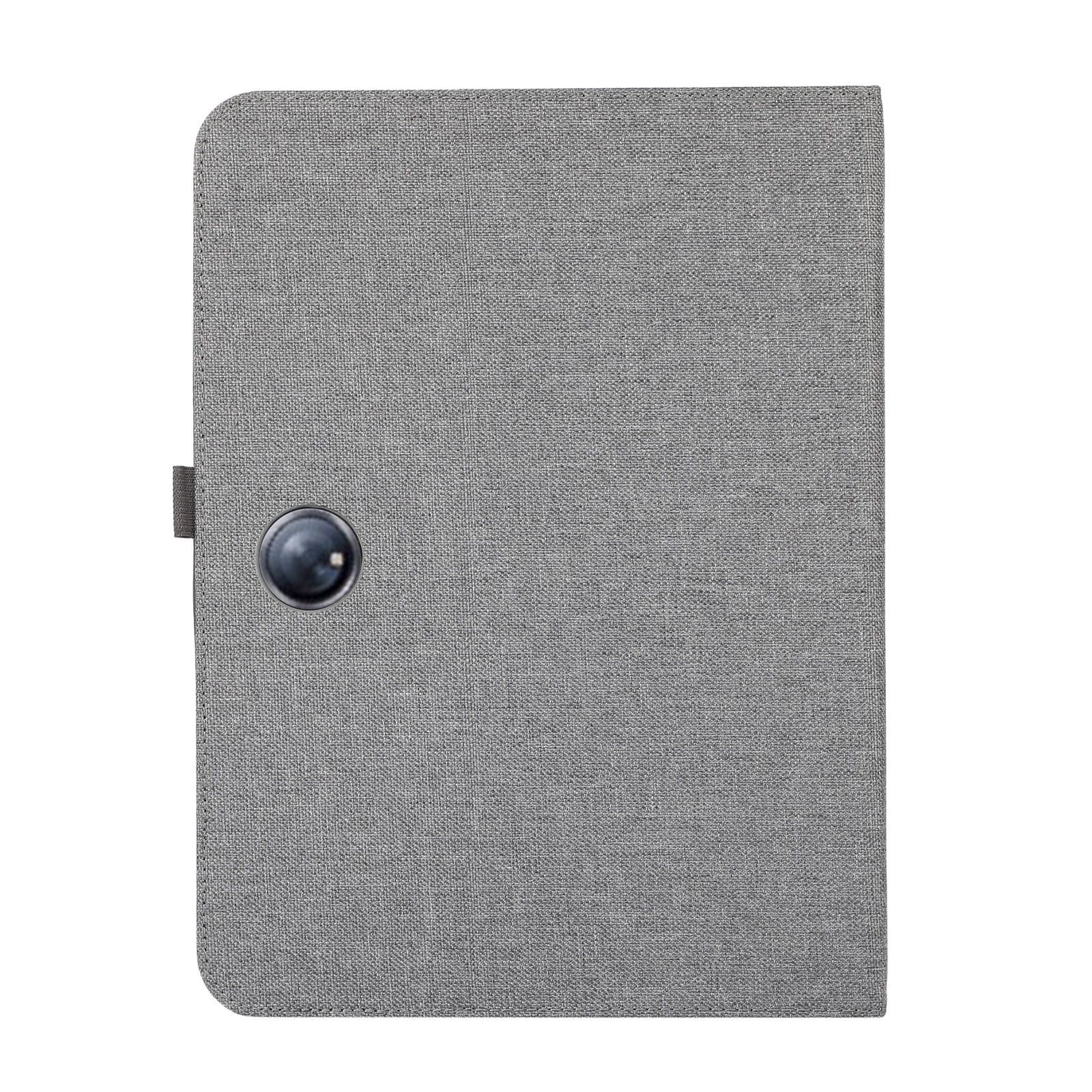Husa tableta pentru OPPO Pad Neo 11.4, piele textila, tip carte cu suport, capac gri