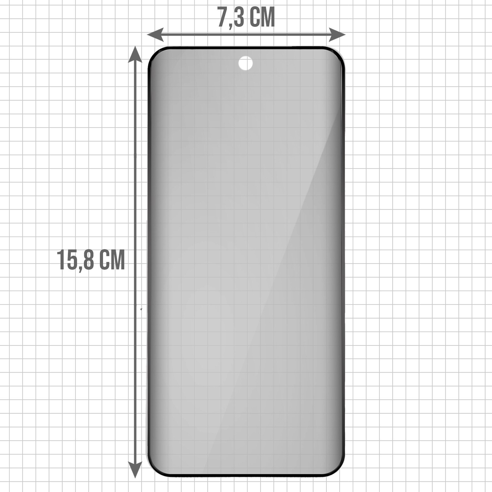Set 2 sticle protectie ecran ERBORD Anti-Spy, Motorola Edge 70 Fusion, transparent, 9H