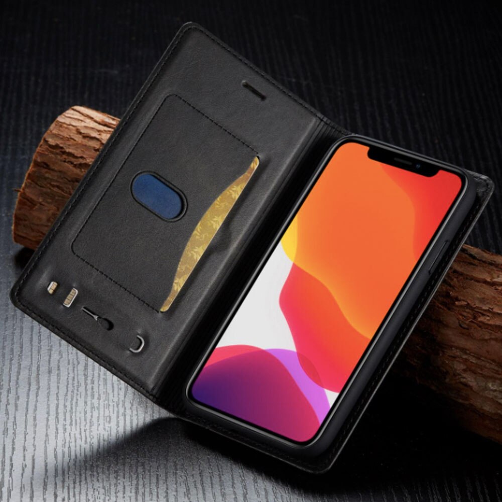 Husa Book Magnet LC Imeeke Compatibil cu Samsung Galaxy S20 Plus, Design 2 in 1 (husa si portofel), Buzunare Compatibil cu card, Piele ecologica premium, Negru