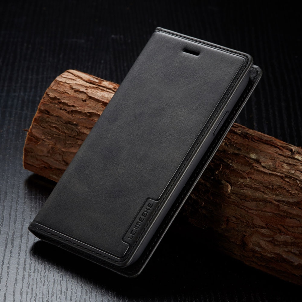 Husa Book Magnet LC Imeeke Compatibil cu Samsung Galaxy S20 Plus, Design 2 in 1 (husa si portofel), Buzunare Compatibil cu card, Piele ecologica premium, Negru