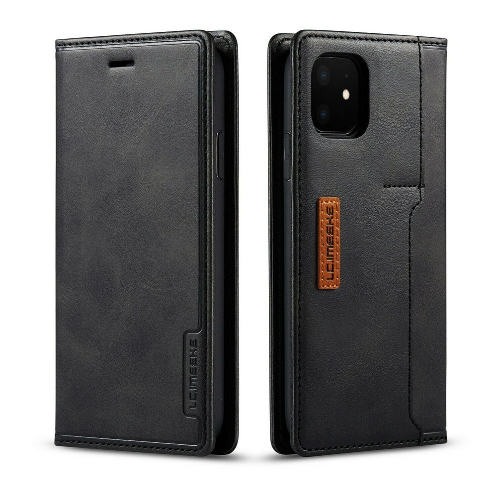 Husa Book Magnet LC Imeeke Compatibil cu Samsung Galaxy S20 Plus, Design 2 in 1 (husa si portofel), Buzunare Compatibil cu card, Piele ecologica premium, Negru