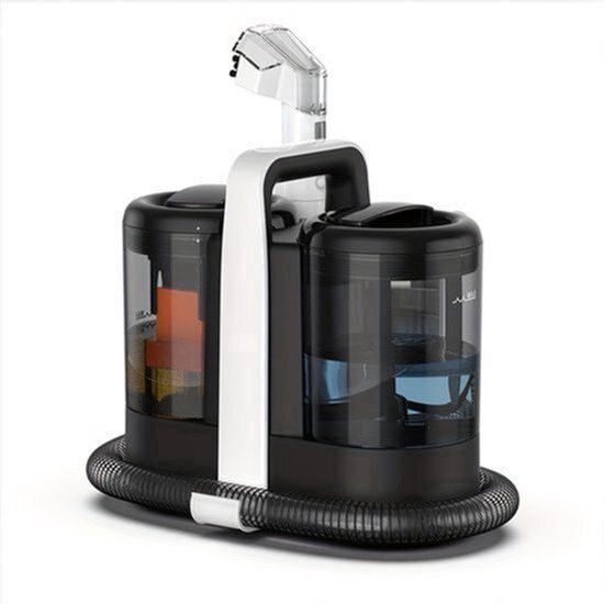 Extractor de tapiterii si covoare Corenia QRE-2002256, 600W, 15 kPa, rezervor 1,5 L + 0,7 L, furtun O32 mm 1,2 m, cablu 5 m, negru/transparent