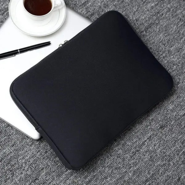 Husa pentru laptop din neopren, compatibila cu MacBook Pro/Air 13/15/15.6 inch, negru