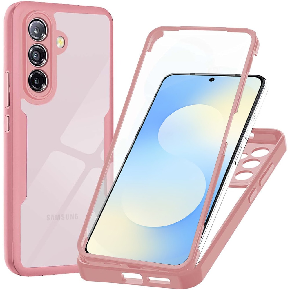 Husa pentru Samsung Galaxy A57 5G DaDen® ColorVerse 360, Antisoc, Protectie completa spate-ecran, Roz