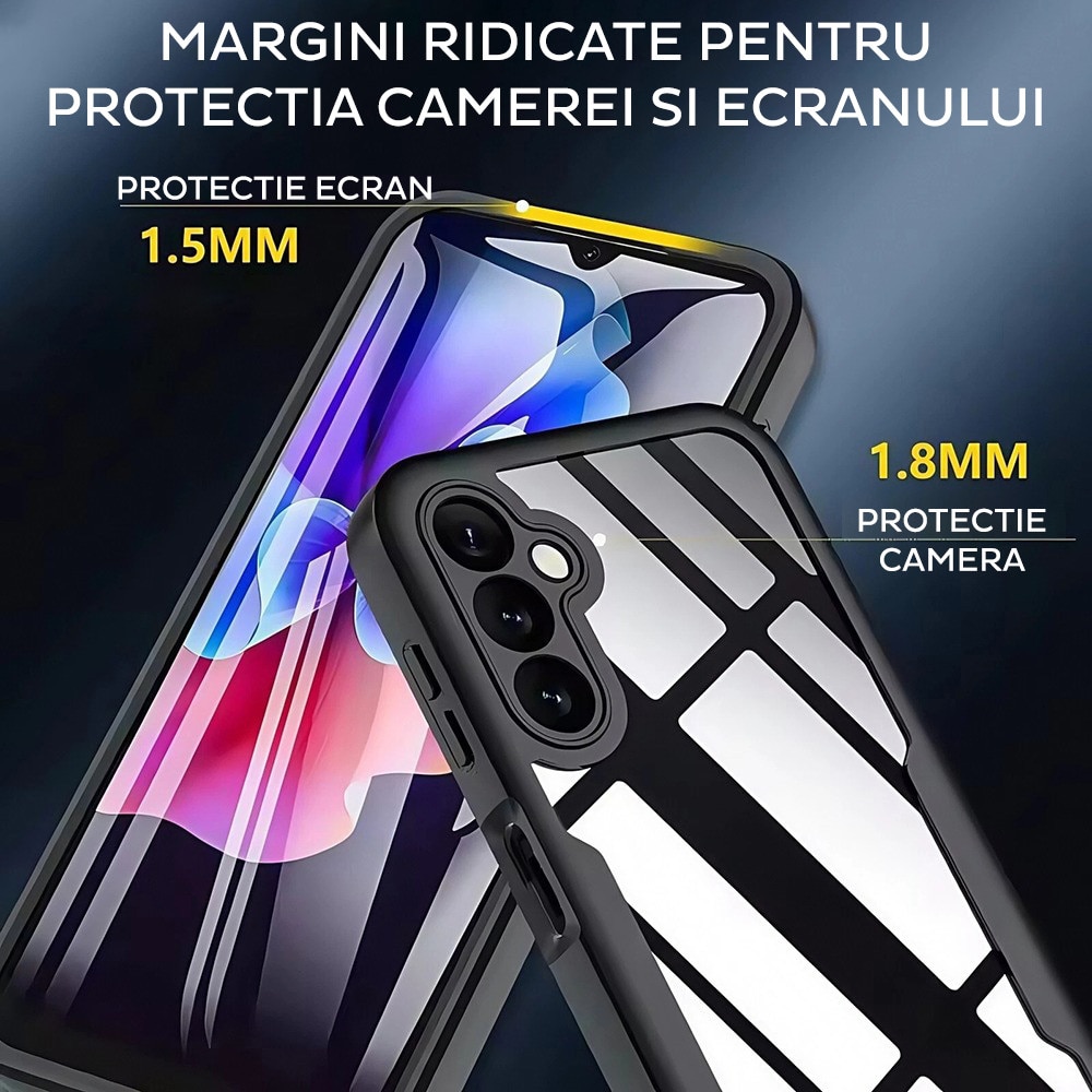 Husa pentru Samsung Galaxy A57 5G DaDen® ColorVerse 360, Antisoc, Protectie completa spate-ecran, Roz