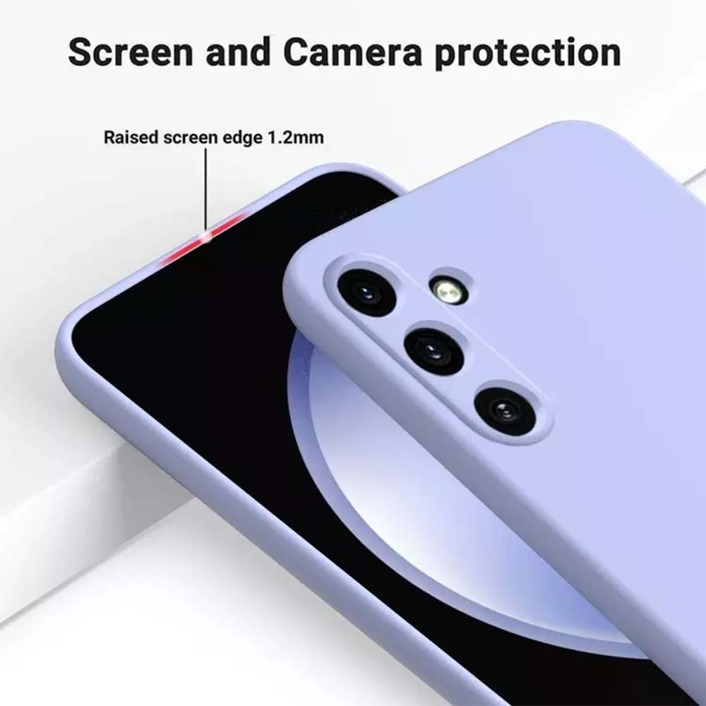 Husa BestCase® Premium Silicon, Compatibila Cu Honor Magic5 Lite, 1.2MM Slim, Microfibra in interior, Antisoc, Rezistent la socuri, Protectie Camera, Margini ridicate pentru protectia ecranului, Mov