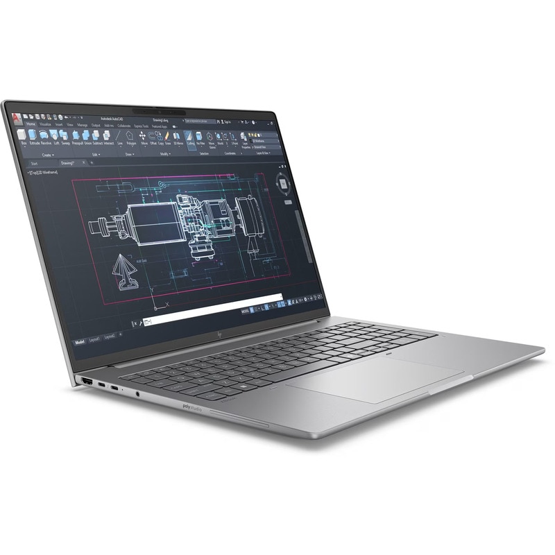 Laptop HP ZBook 8 G1i Procesor Intel® Core™ Ultra 7 255H 24M Cache, up to 5.10 GHz 16" WQUXGA, 32GB, 1TB SSD, nVidia RTX 500 @4GB, Windows 11 Pro, Gri