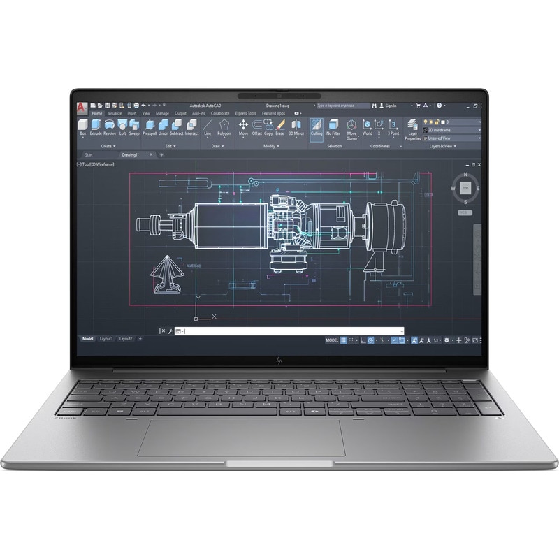 Laptop HP ZBook 8 G1i Procesor Intel® Core™ Ultra 7 255H 24M Cache, up to 5.10 GHz 16" WQUXGA, 32GB, 1TB SSD, nVidia RTX 500 @4GB, Windows 11 Pro, Gri