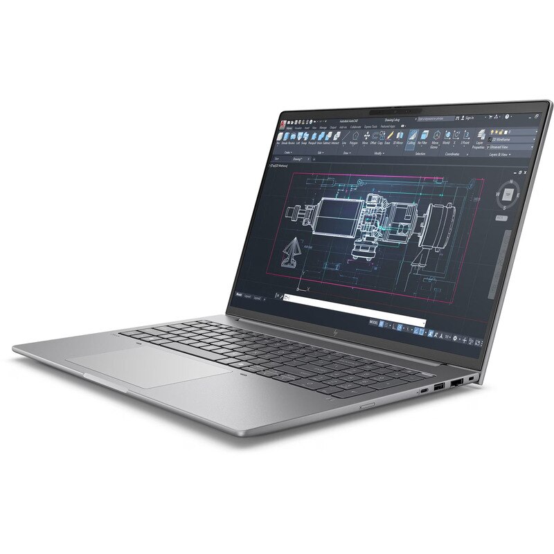 Laptop HP ZBook 8 G1i Procesor Intel® Core™ Ultra 7 255H 24M Cache, up to 5.10 GHz 16" WQUXGA, 32GB, 1TB SSD, nVidia RTX 500 @4GB, Windows 11 Pro, Gri