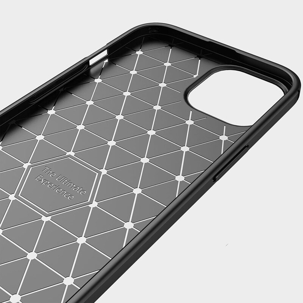 Husa SILKASE pentru Apple iPhone 14 Pro, silicon carbon, culoare negru