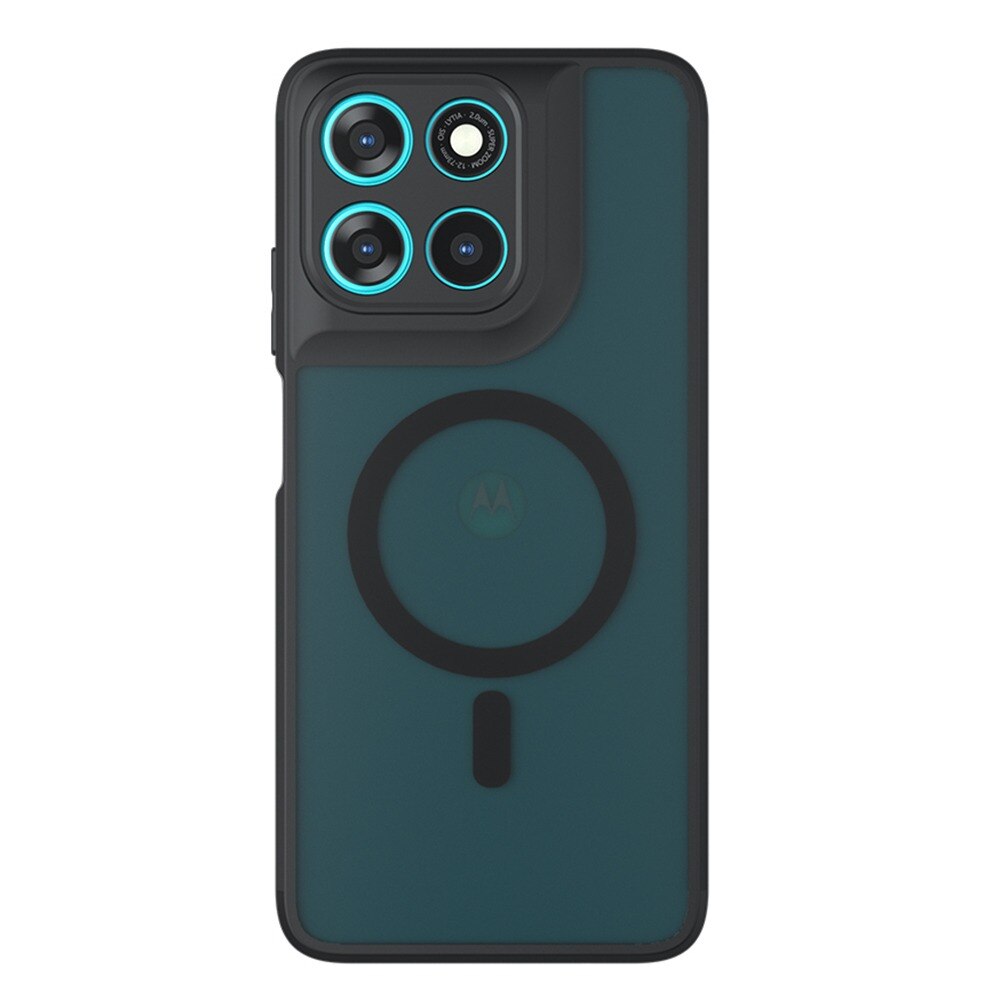 Husa pentru Motorola Moto G77 / G67 Daden® PureFrost MagSafe, Incarcare wireless, Protectie sporita, Anti-amprenta, Negru fumuriu