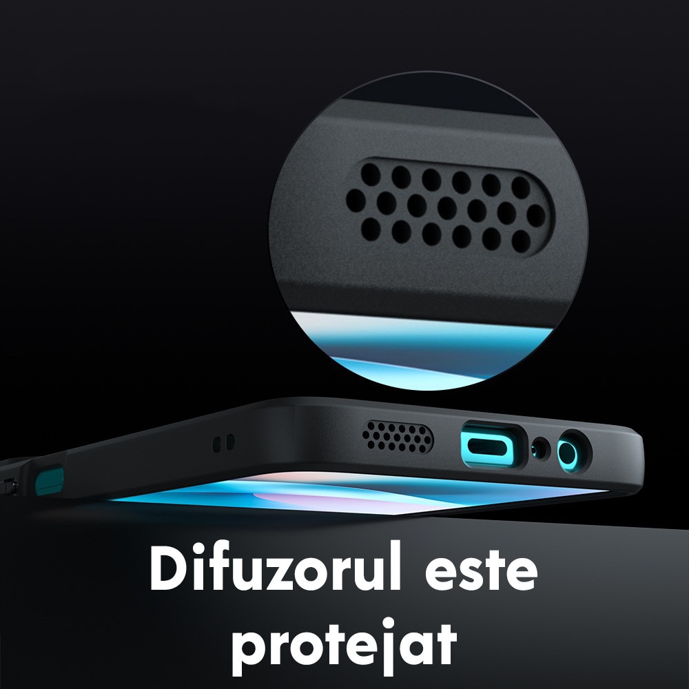 Husa pentru Motorola Moto G77 / G67 Daden® PureFrost MagSafe, Incarcare wireless, Protectie sporita, Anti-amprenta, Negru fumuriu