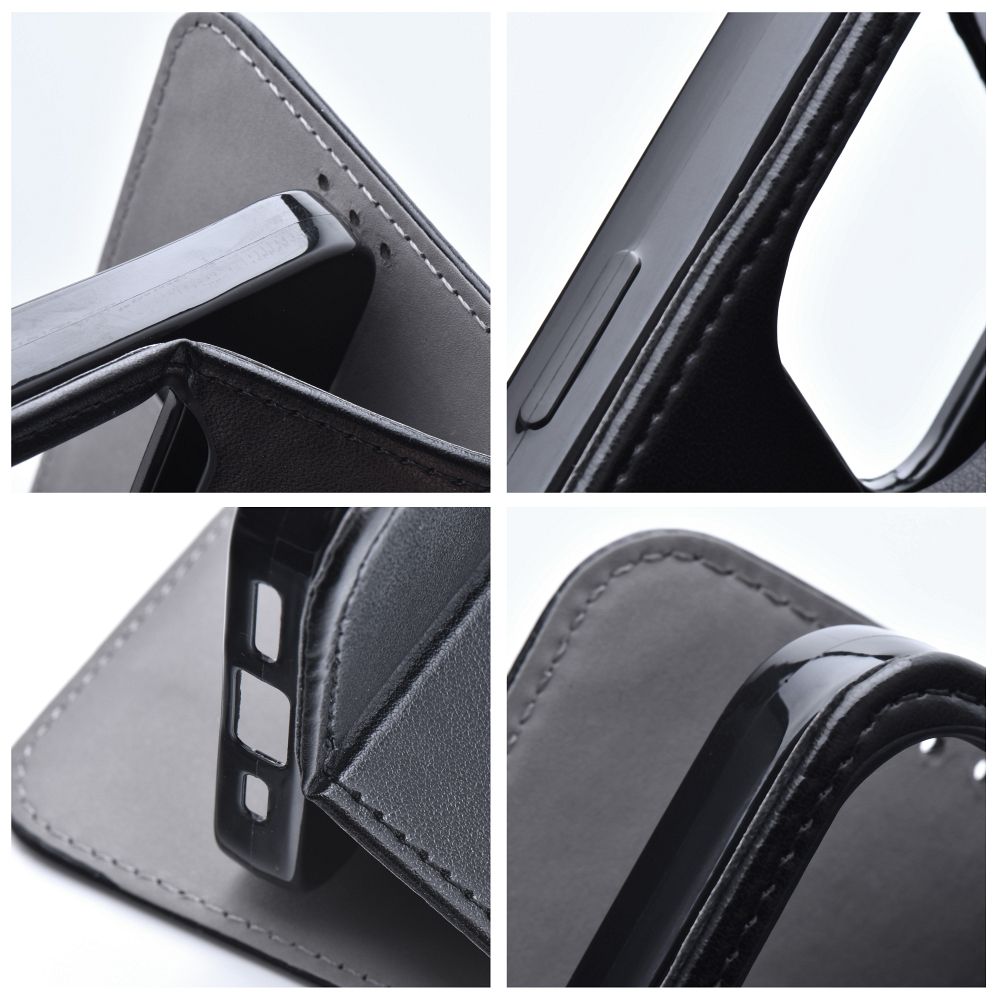 Husa pentru Samsung A17 Tip carte Daden, Suport card, Functie de Stand si Inchidere Magnetica, Protectie Sporita, Negru