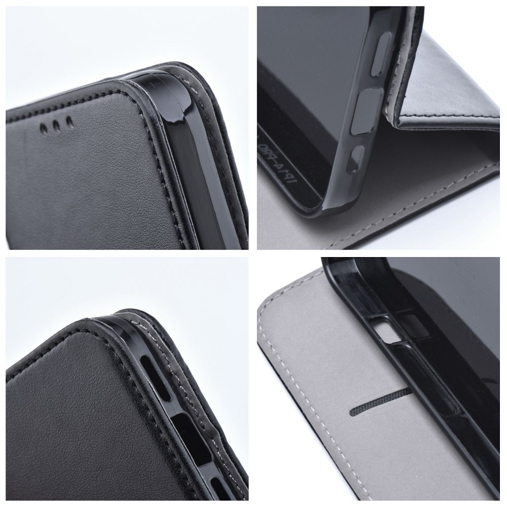 Husa pentru Samsung A17 Tip carte Daden, Suport card, Functie de Stand si Inchidere Magnetica, Protectie Sporita, Negru