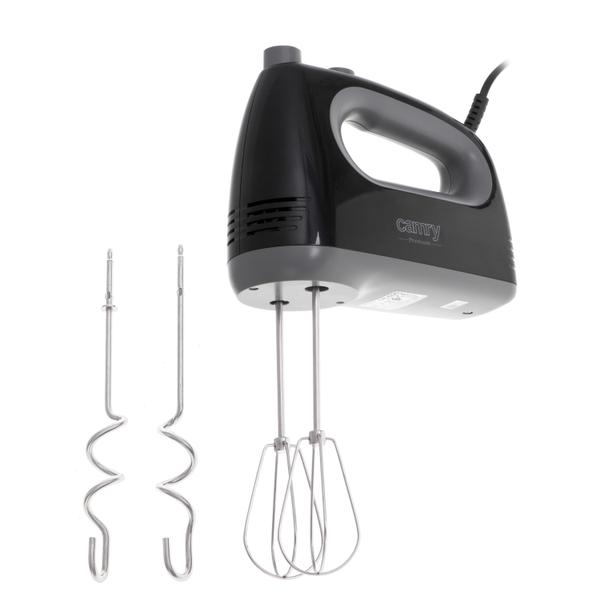 Mixer de mana Camry CR4220B, 750 W, 5 viteze, Functie TURBO (Negru/Gri)