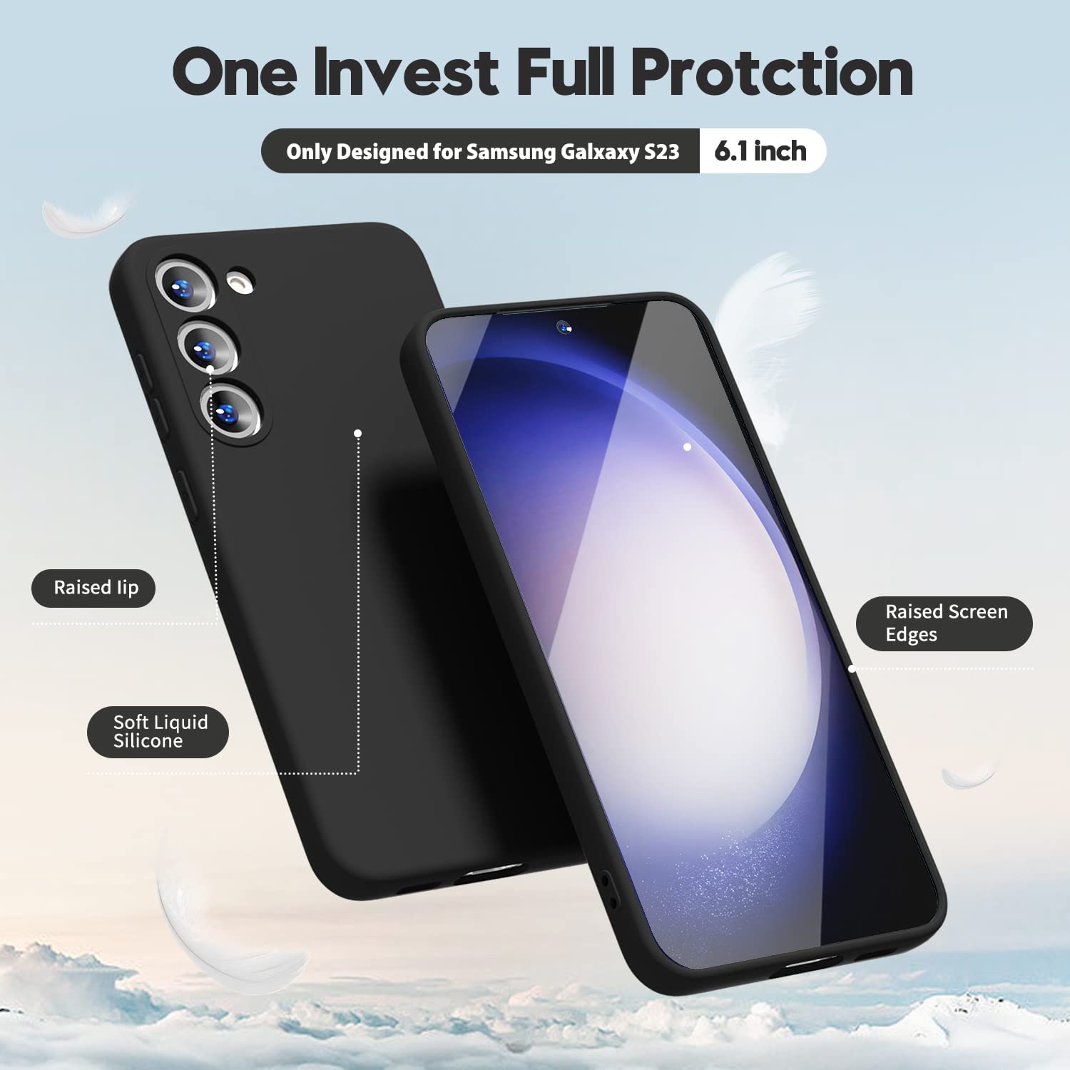 Husa Joyshell pentru Samsung Galaxy A34, SIlicon Catifelat Cu Interior Microfibra, Protectie la Camere, Negru