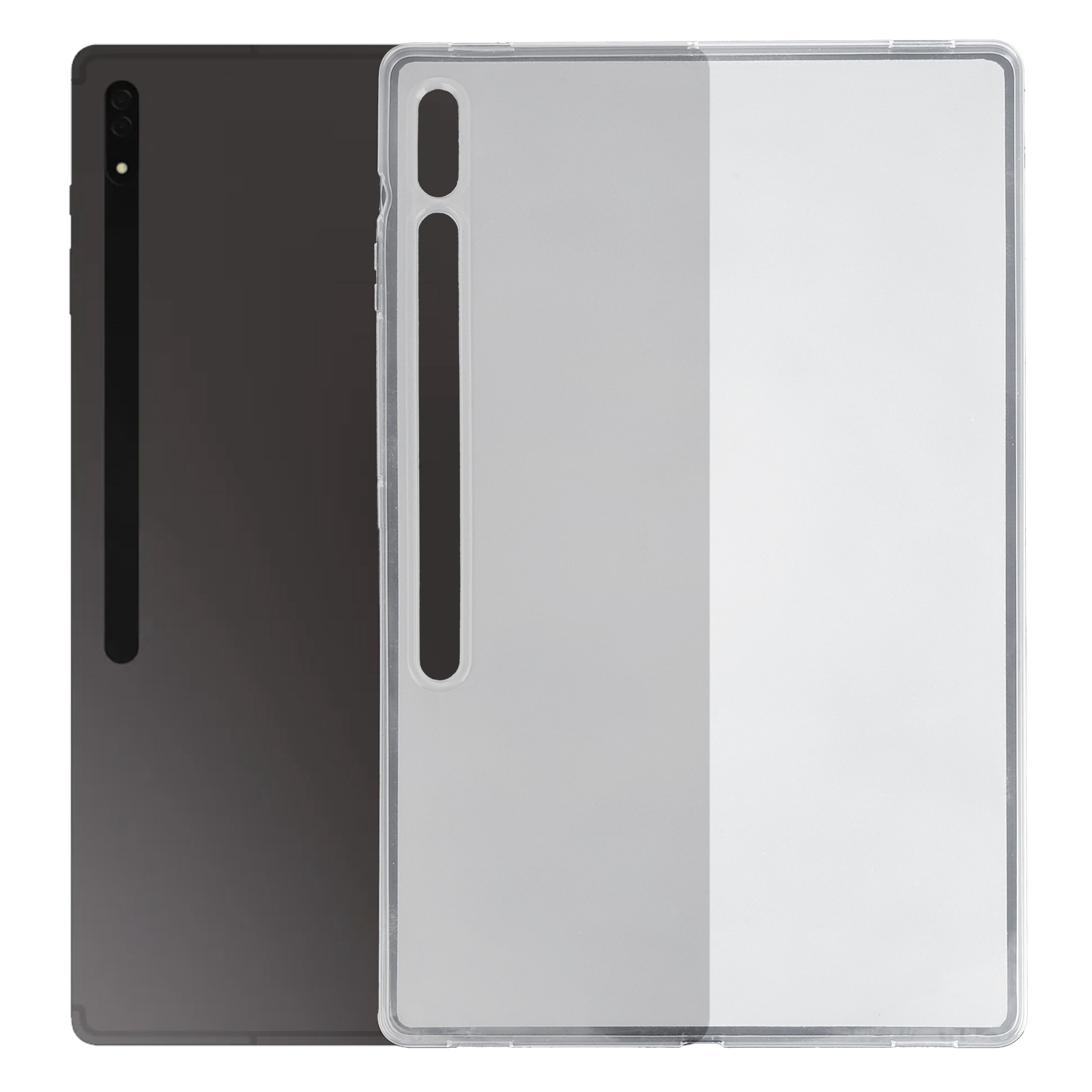 Husa tableta compatibila cu Samsung Galaxy Tab S8 Ultra 14.6, TPU, transparenta mata