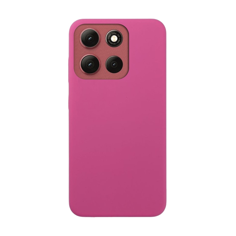 Husă de telefon compatibilă cu Motorola Moto G86 5G - husă spate din silicon roz aprins