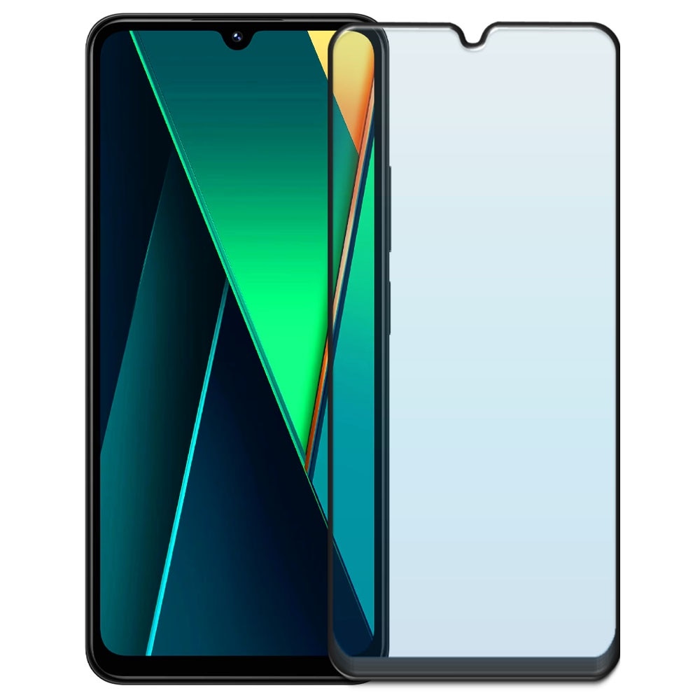 Folie din sticla securizata pentru Xiaomi Poco C75, HAMSTERBOX Glass Shield, Protectie completa ecran, Full face, Aplicare rapida, Case Friendly, Transparenta