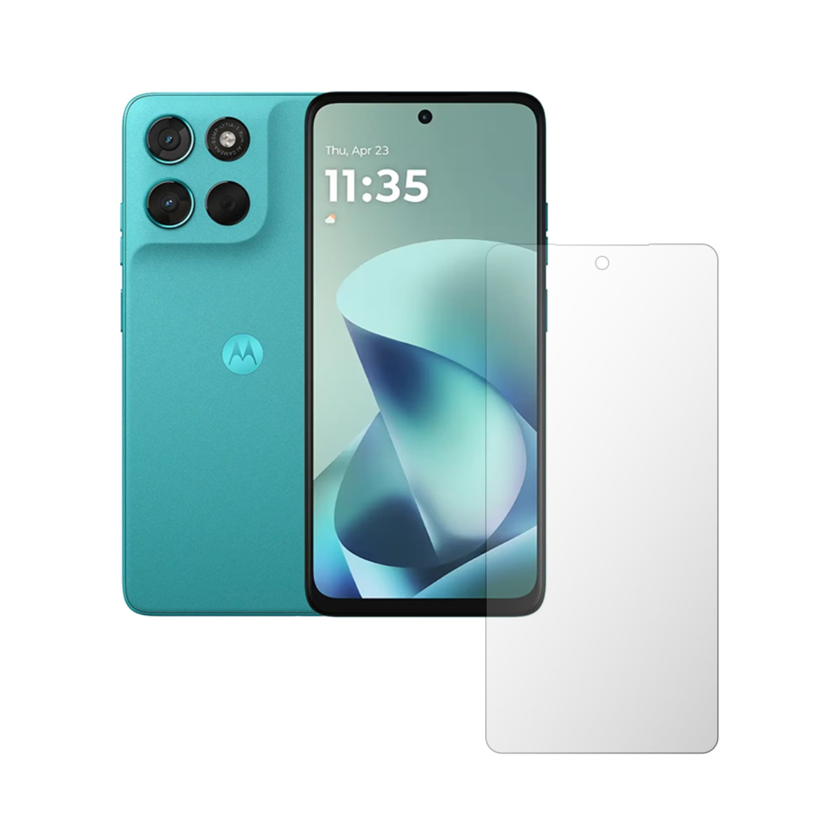 Folie Protectie Ecran iSkinz HD pentru Motorola Moto G57 - Full Display, Siliconica Transparenta, Adeziva si Flexibila