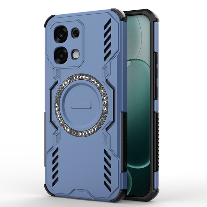 Husa pentru Oppo A6 Pro 4G / A6 Pro 5G DaDen ArmorMag, Magsafe, Antisoc, Calitate Premium, Protectie Superioara, Albastru