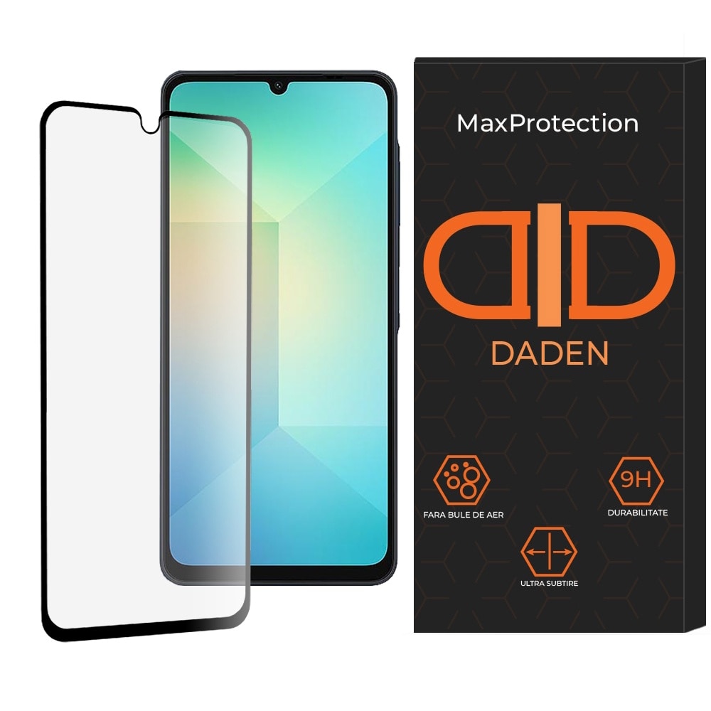 Folie Sticla pentru Samsung Galaxy A07 4G Daden MaxProtection, Full Cover, Protectie Profesionala, Ultra Rezistenta, Calitate Premium