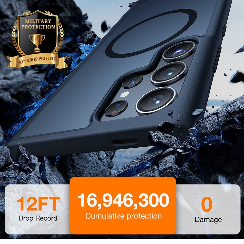 Husa pentru samsung galaxy s24 ultra - torras guardian magnetic - black