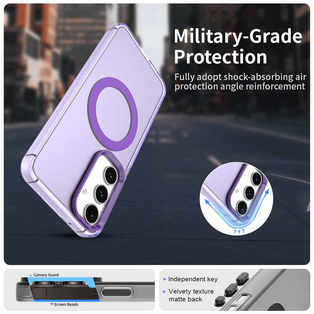 Husa pentru Samsung Galaxy S23 FE, CandyCase MagSafe, T39, Policarbonat, Purple