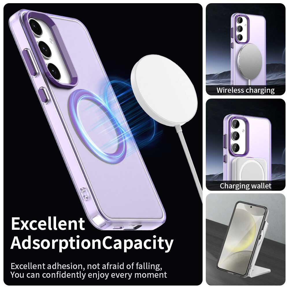 Husa pentru Samsung Galaxy S23 FE, CandyCase MagSafe, T39, Policarbonat, Purple
