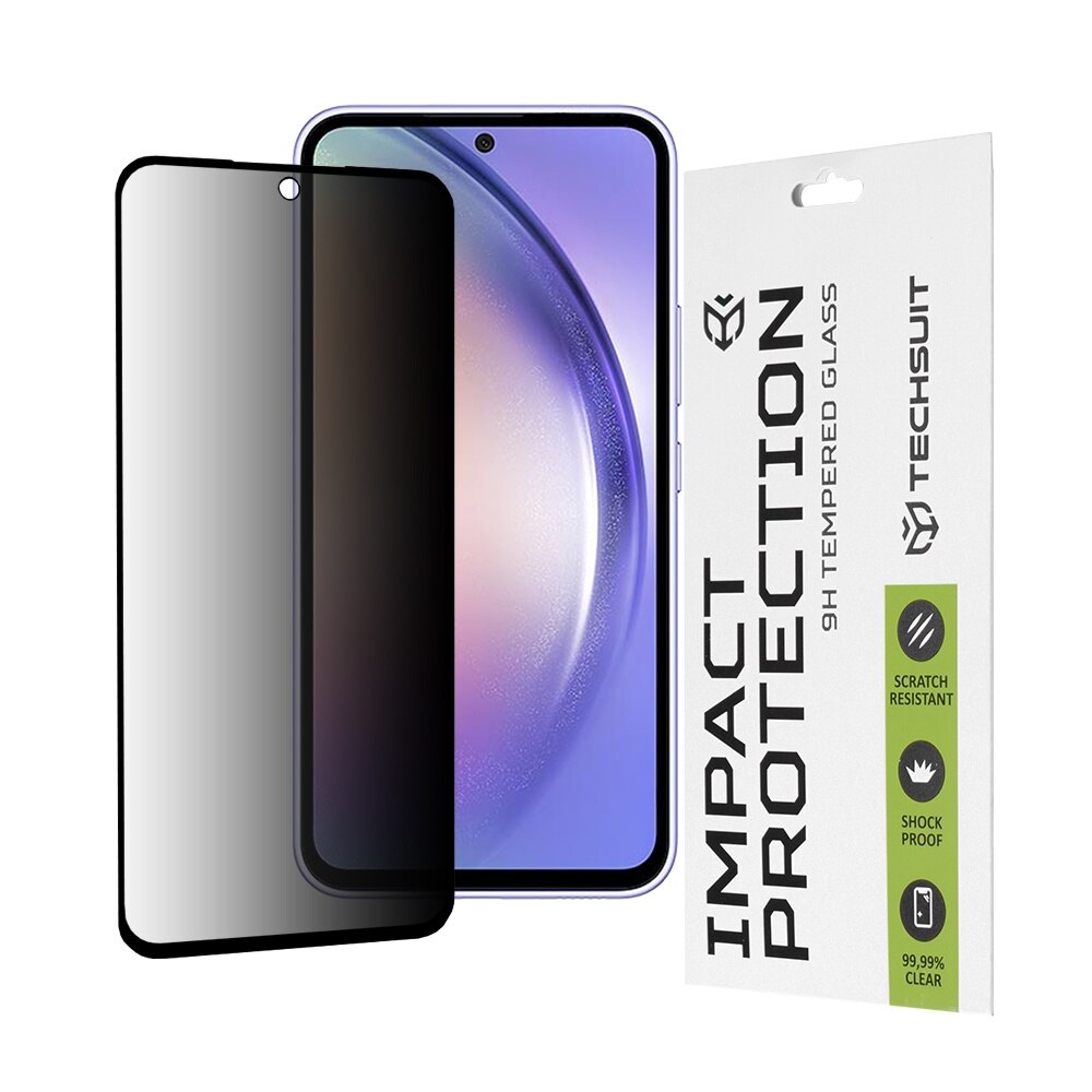 Folie pentru Samsung Galaxy A54 - Techsuit 111D Privacy FullA Glue - Black