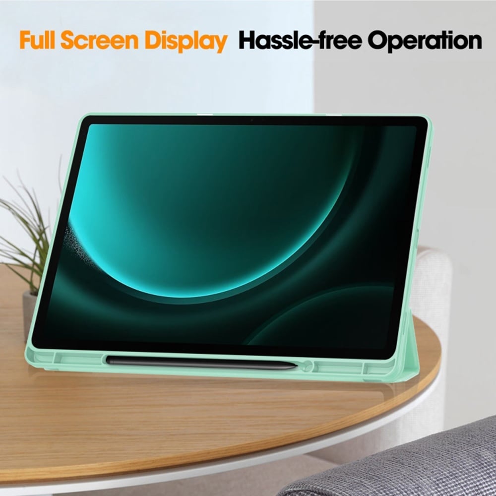 Husa pentru tableta Samsung Galaxy Tab S9 Ultra - Techsuit Flex Trifold - Verde menta