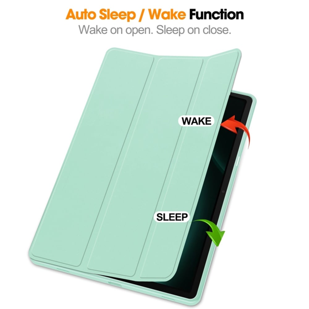 Husa pentru tableta Samsung Galaxy Tab S9 Ultra - Techsuit Flex Trifold - Verde menta