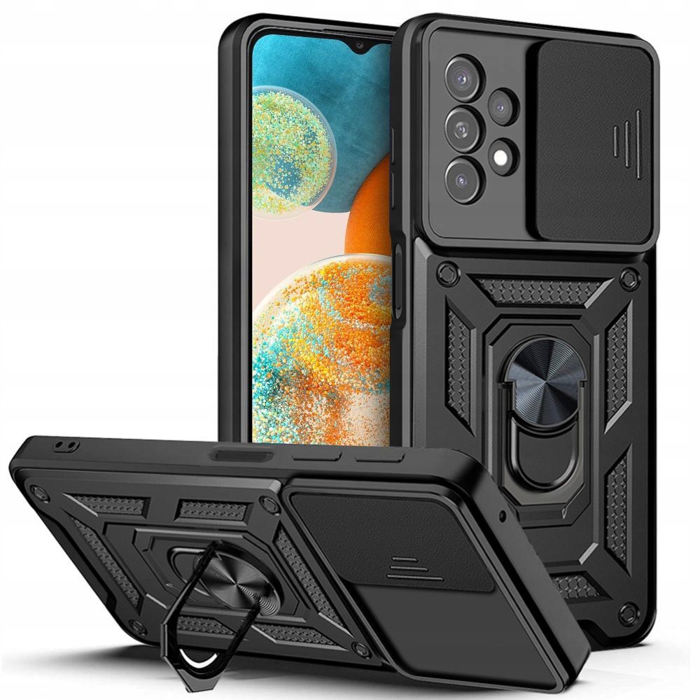 Husa pentru Samsung Galaxy A23 4G / A23 5G - Seria Techsuit Camshield - Neagra