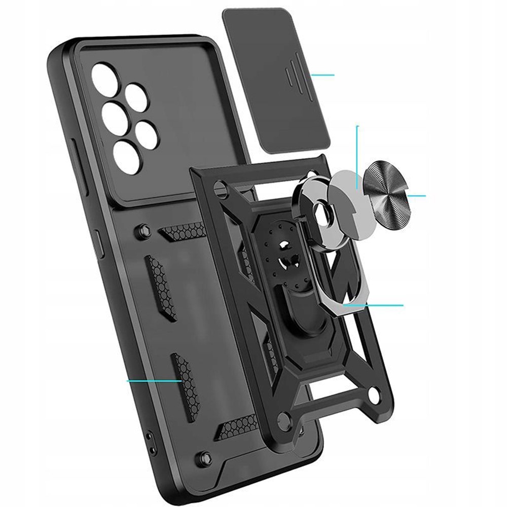 Husa pentru Samsung Galaxy A23 4G / A23 5G - Seria Techsuit Camshield - Neagra
