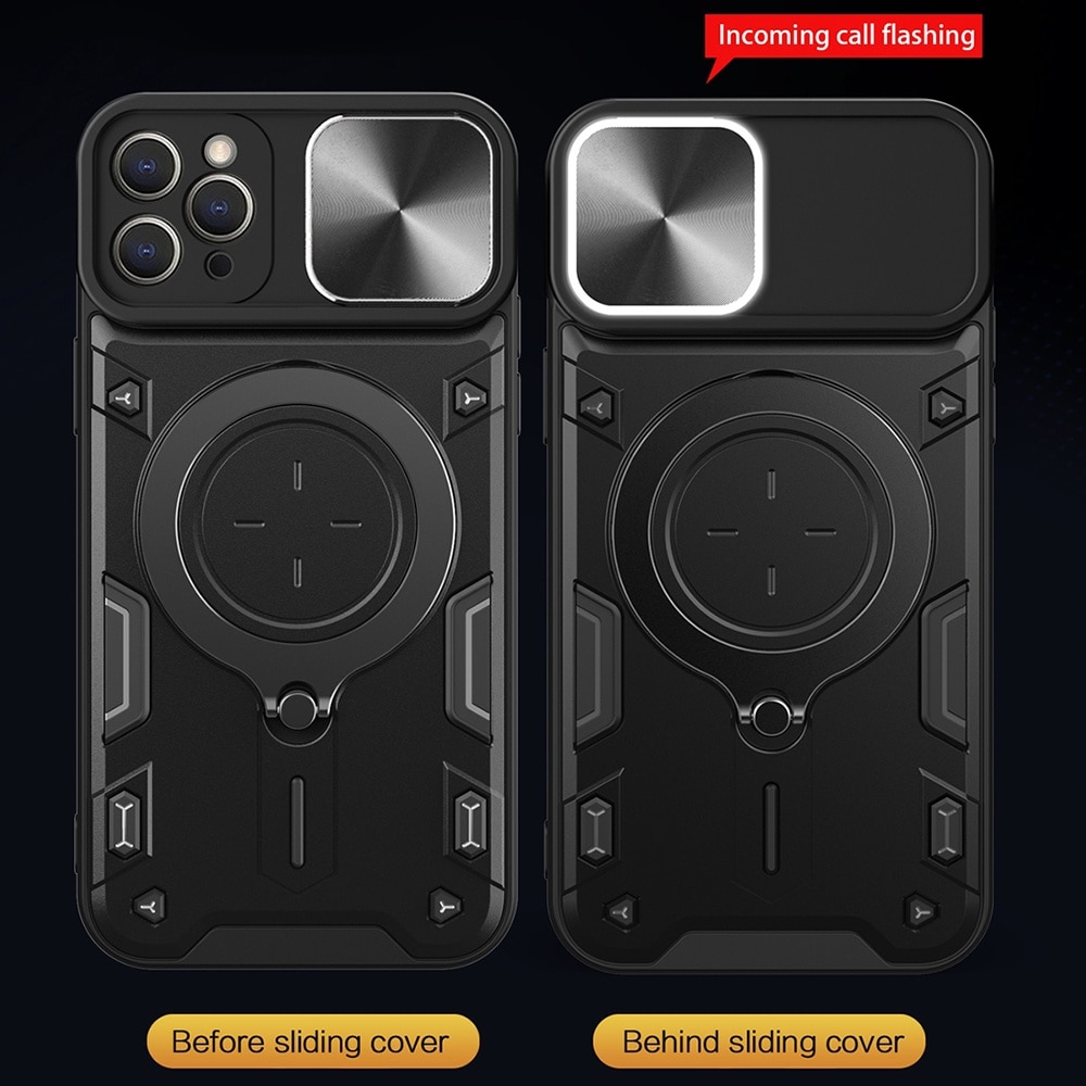 Husa pentru iPhone 11 Pro cu protectie camera, Accesorio CamGuard Pro, Negru