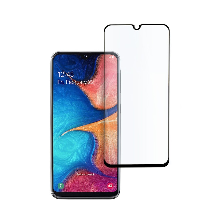 Protector de sticla Hicute pentru Samsung Galaxy A20e, negru