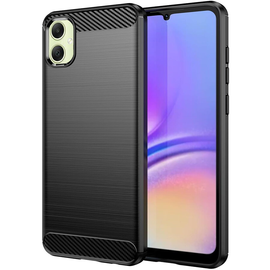 Husa pentru Samsung Galaxy A05 - Techsuit Carbon Silicone - Black