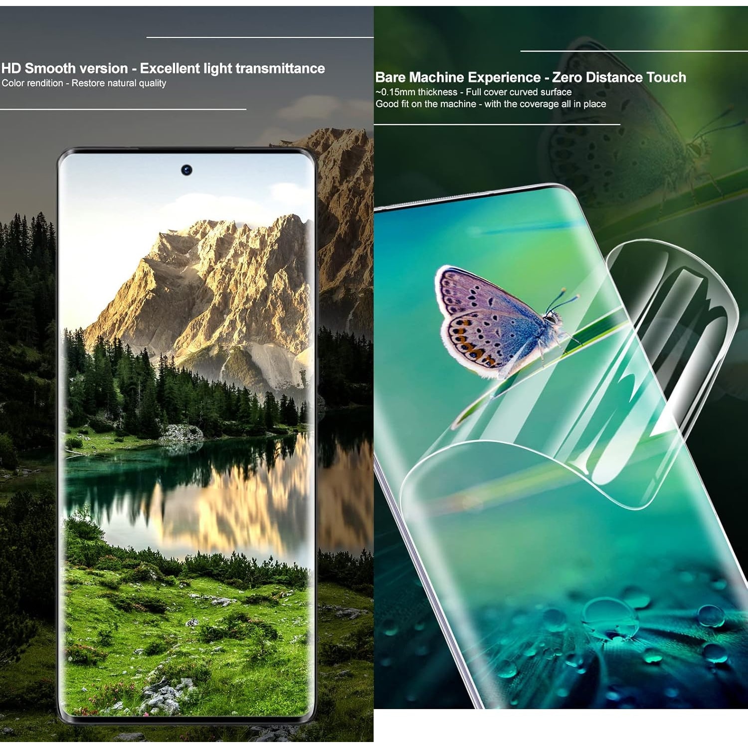 Folie Protectie CUFEREDU 2buc OPPO Reno11 F 5G 6.7" Hidrogel Transparent