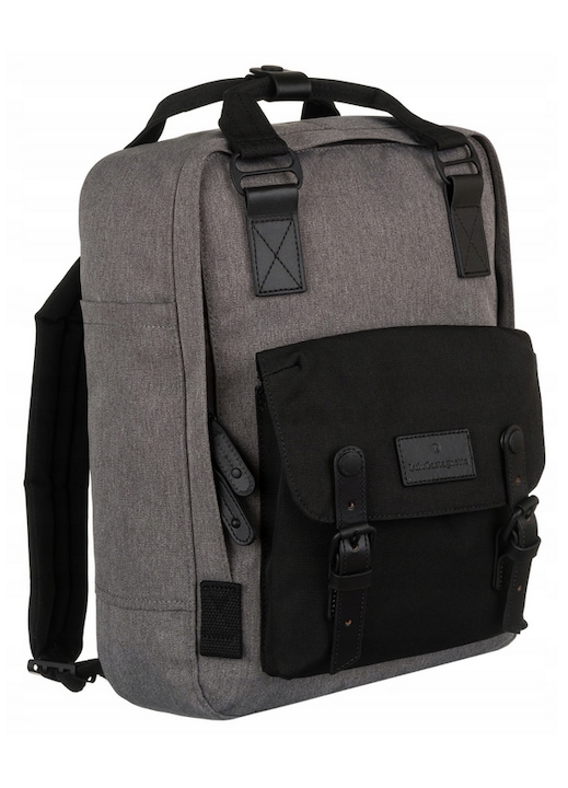 Rucsac fashion LuluCastagnette, compartiment laptop 14", impermeabil, negru