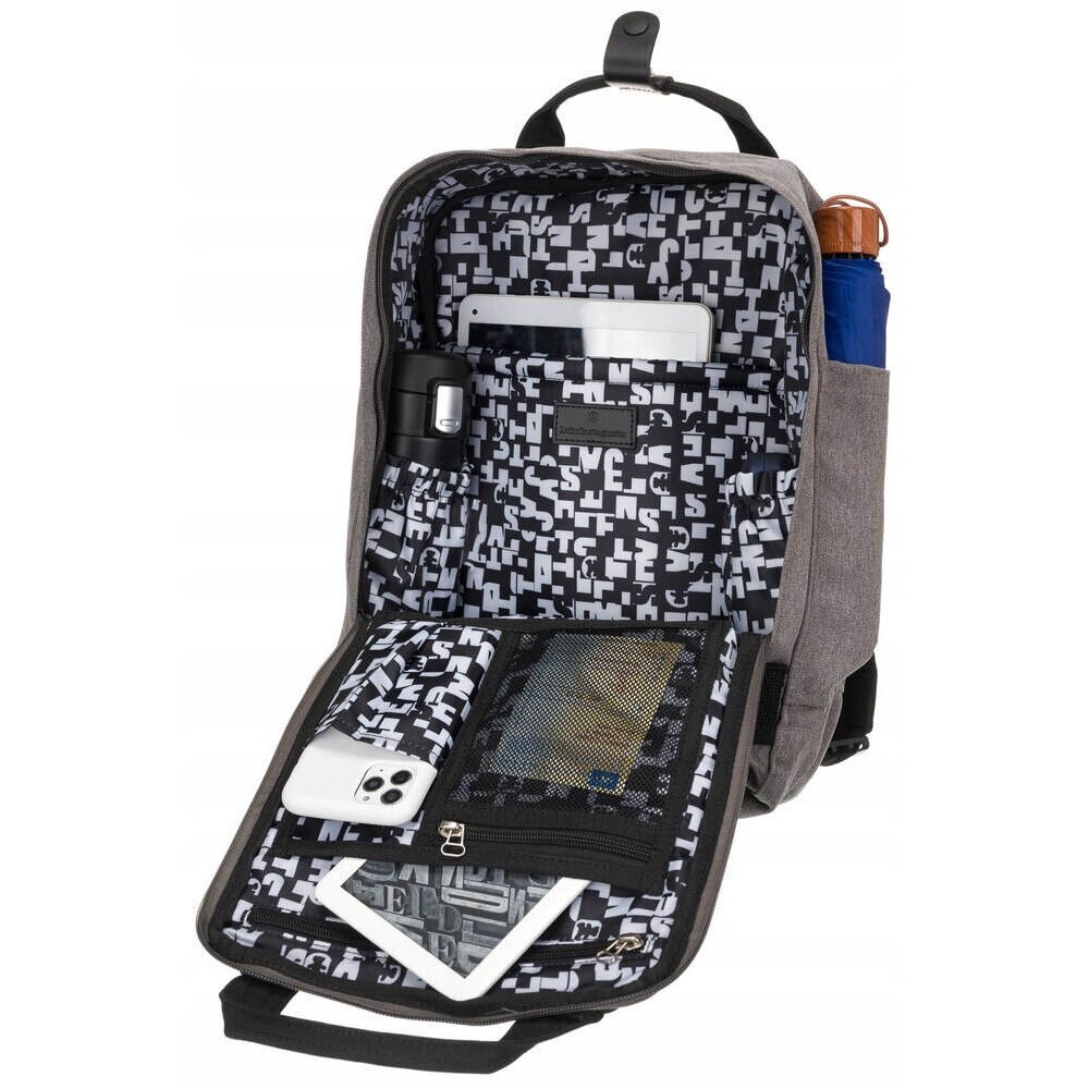 Rucsac fashion LuluCastagnette, compartiment laptop 14", impermeabil, negru