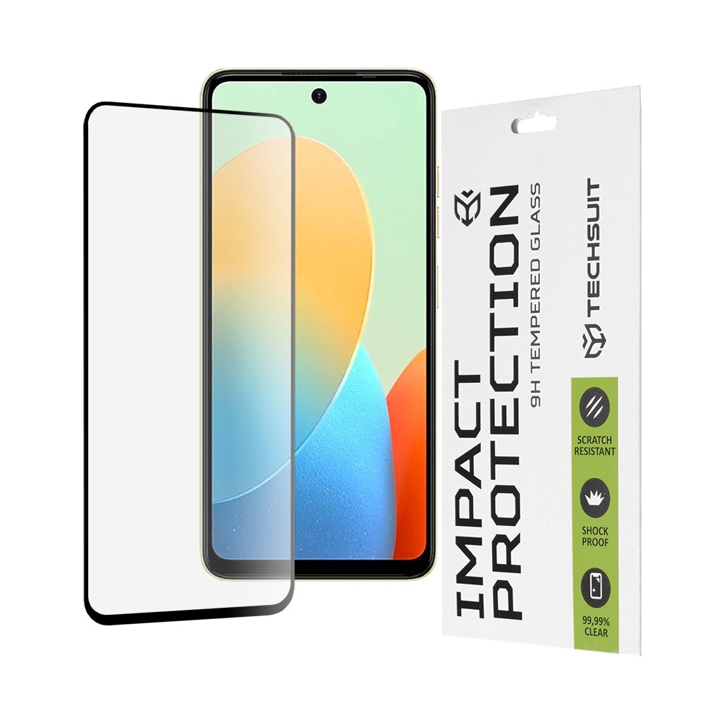Folie telefon, sticla pentru Infinix Hot 40i / Smart 8i - Techsuit - Negru