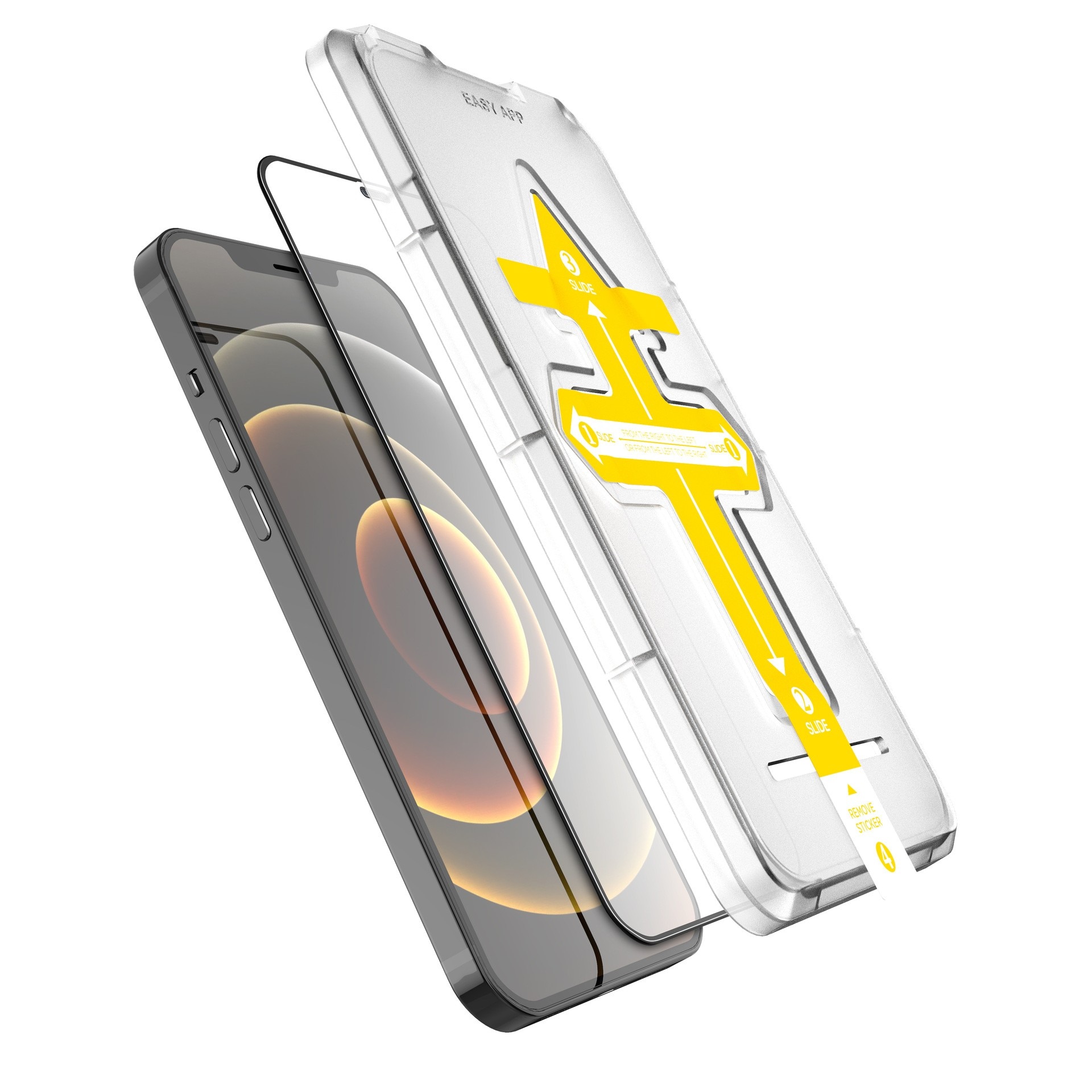 Sticla securizata compatibila cu IPhone 16 Pro Max, autoaplicare, 3D