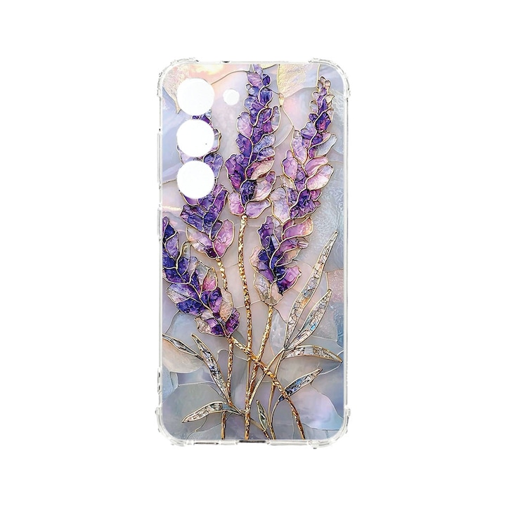 BestCase® Husa Anti Shock Compatibila cu Samsung Galaxy S21 FE, Floral - Golden Hydrangea, 1118479 AS 2080