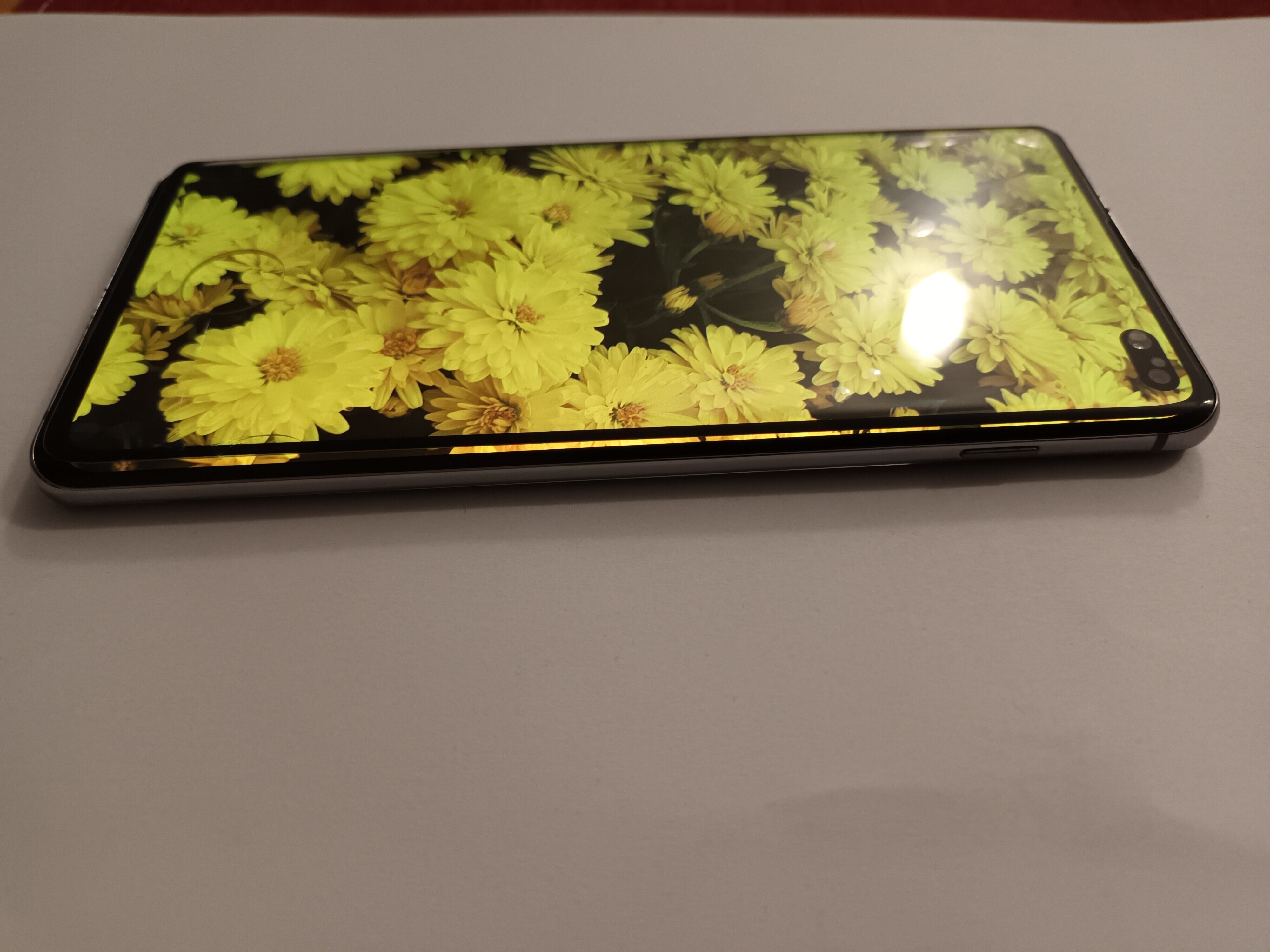 Folie ecran, Hicute, Sticla, Pentru Samsung Galaxy S10 Plus, Negru/Transparent