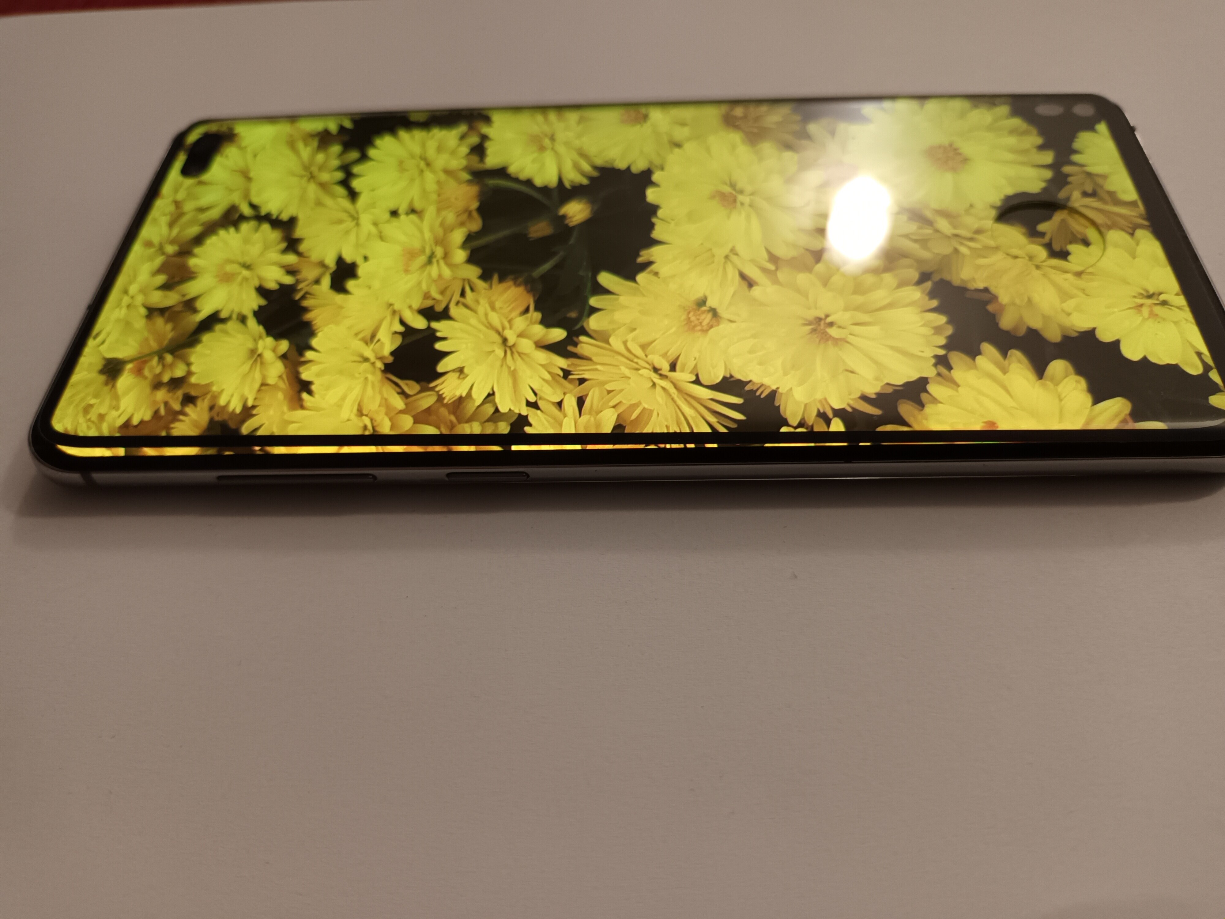 Folie ecran, Hicute, Sticla, Pentru Samsung Galaxy S10 Plus, Negru/Transparent
