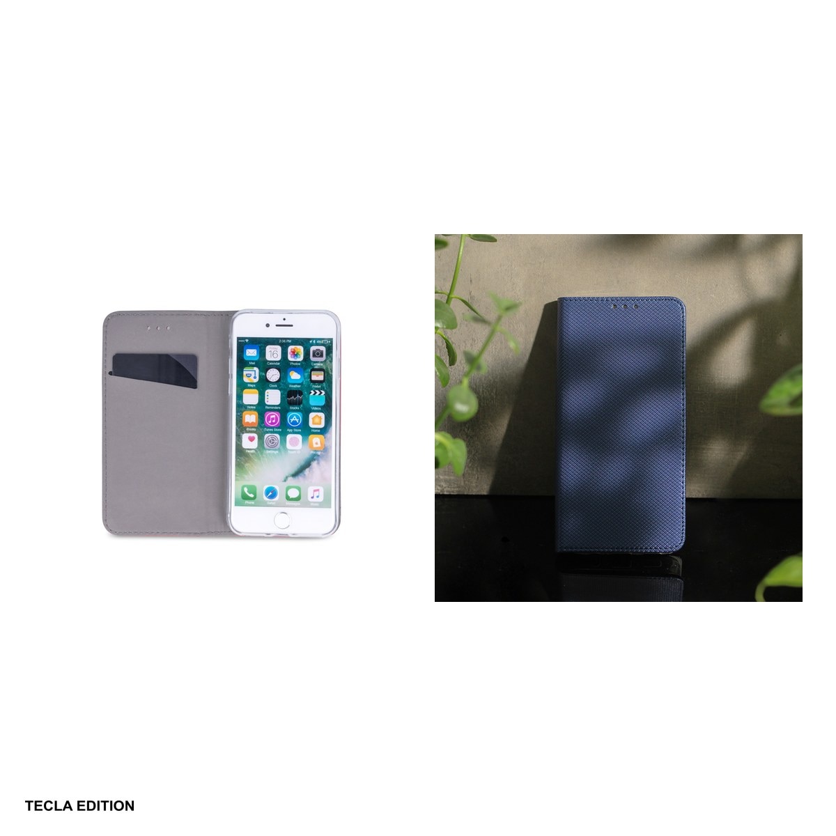 Husa Smart Magnet pentru Motorola Moto G15, tip carte cu inchidere magnetica, Albastru