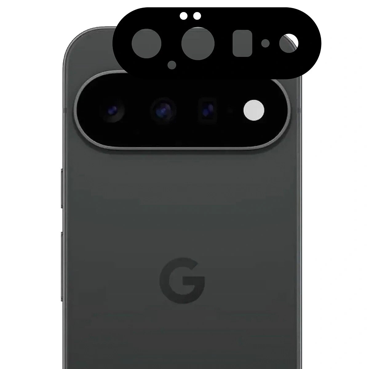 Set protectie 3in1 Bizon Glass Edge Pack, 2 folii sticla ecran + 1 folie sticla camera foto, compatibil cu Google Pixel 11, Negru