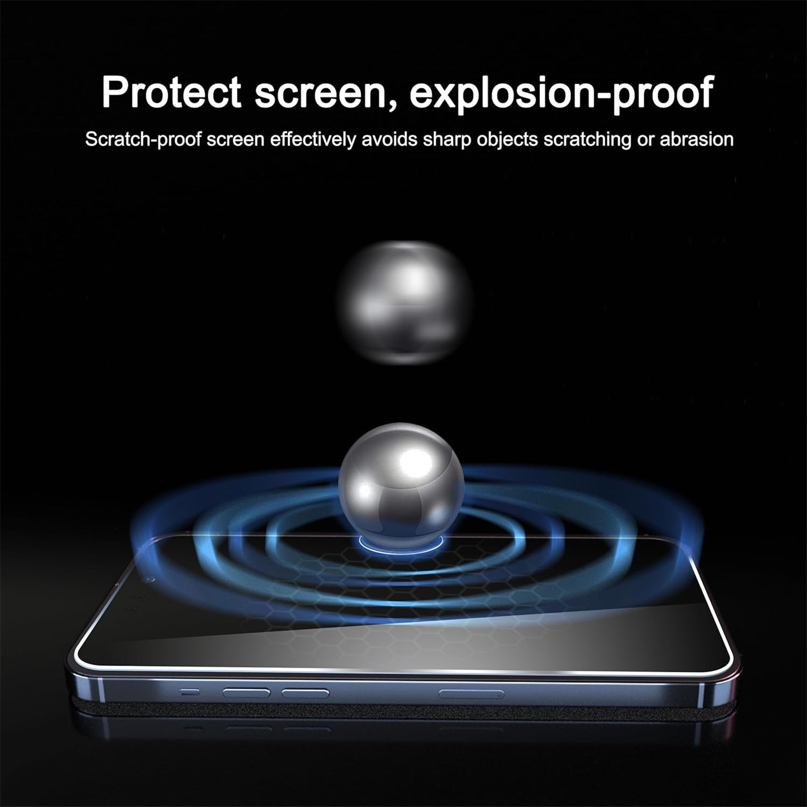 Folie protectie pentru iPhone 17e, UFOTSAM, set 2 buc, sticla securizata 9H, transparent, kit de instalare inclus