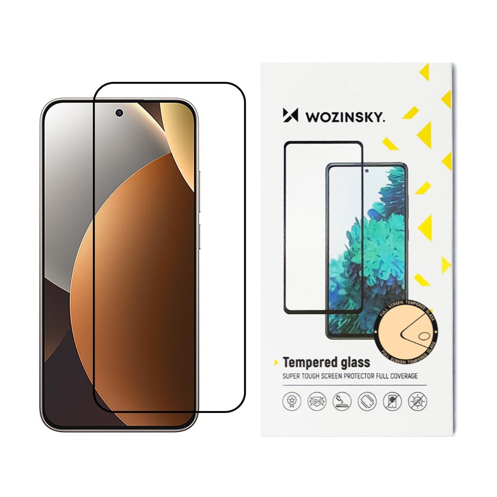 Protector de sticlă Wozinsky pentru Xiaomi Redmi Note 15 Pro 5G, Anti Shock, Transparent/Negru