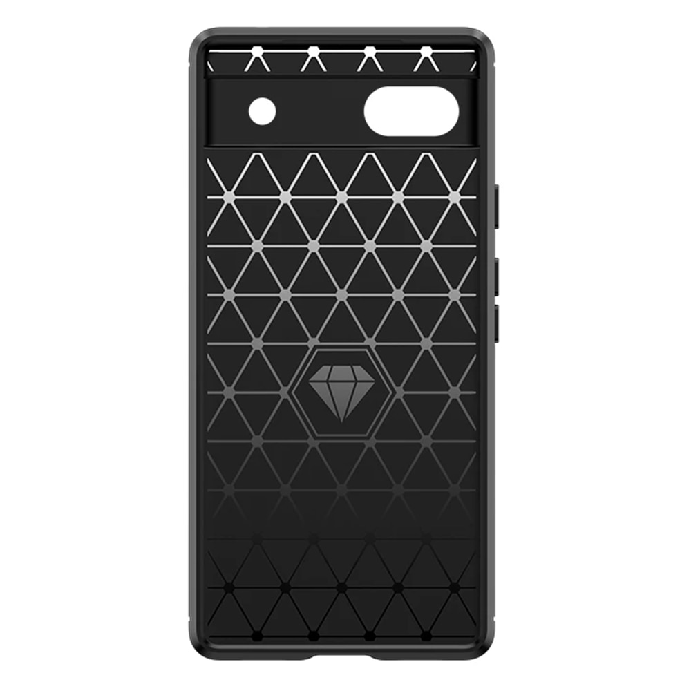 Husa telefon pentru Google Pixel 6A, TPU Carbon, Techsuit, negru